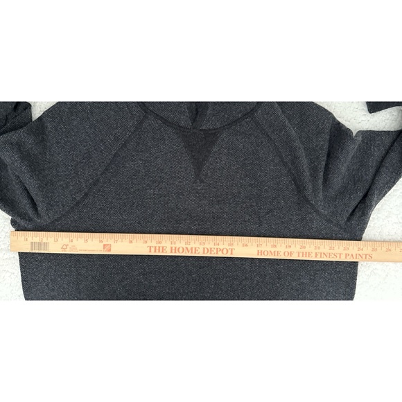 VINCE Birdseye Raglan Popover Hoodie Charcoal Gray | L - Picture 12 of 12